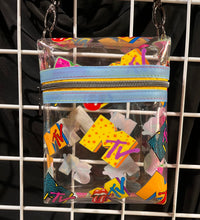 Load image into Gallery viewer, Clear Vinyl Boxy Crossbody Bag
