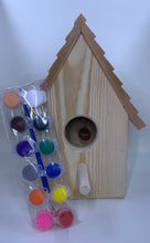 Load image into Gallery viewer, Ready To Paint Birdhouse With Paints
